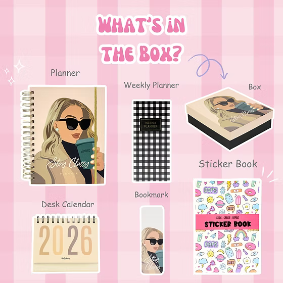 The Classy Edition (2026 Planner Combo)