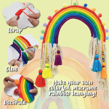 Make Your Own Macrame Rainbow