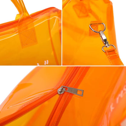 🌈 Stylish Transparent Tote Bag – Customizable, Lightweight & Built for Everyday Adventures