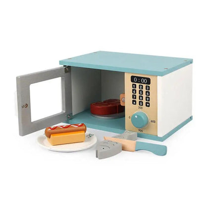 Wooden Microwave Oven with Accessories