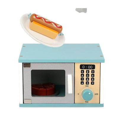 Wooden Microwave Oven with Accessories