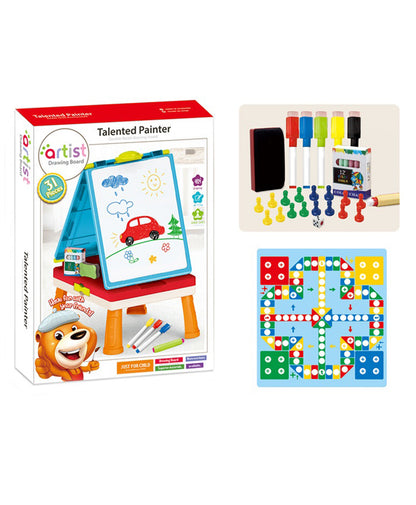 Talented Painter - Double Face Drawing Board For Kids (31 pcs)