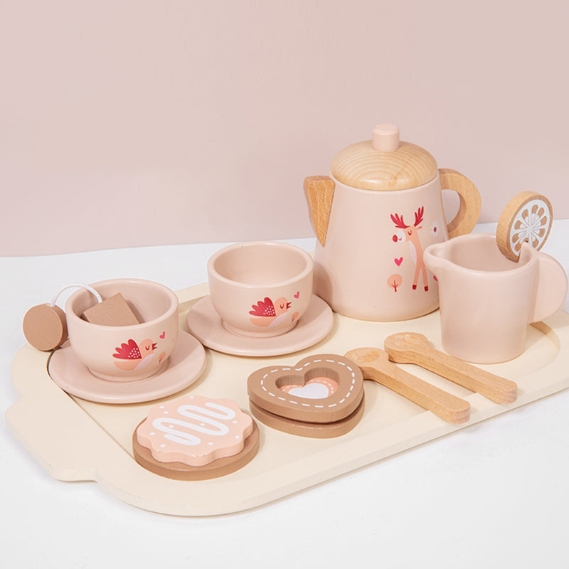 Wooden Afternoon Tea Set
