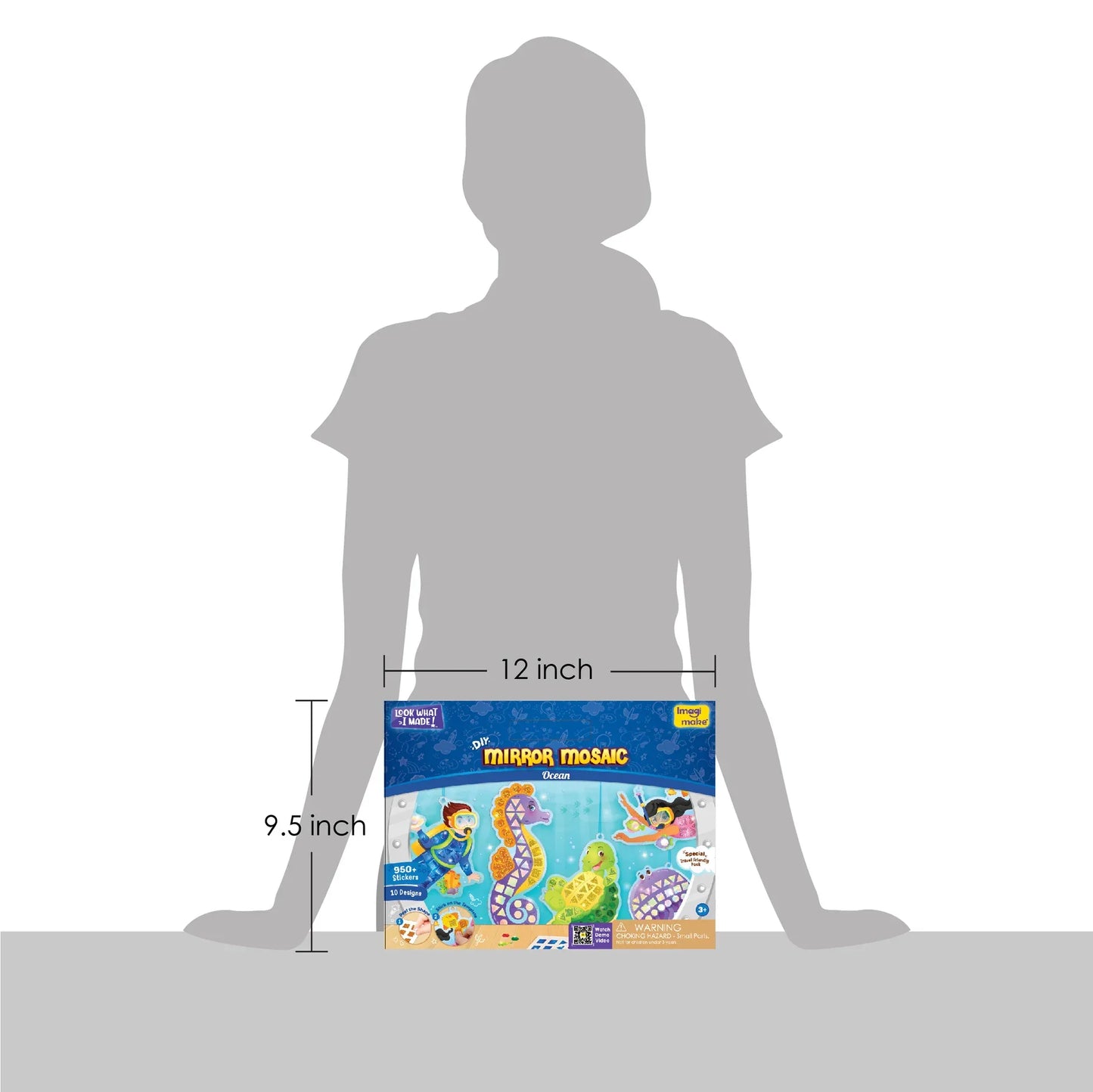 DIY Mirror Mosaic Art and Craft Kit (Big)