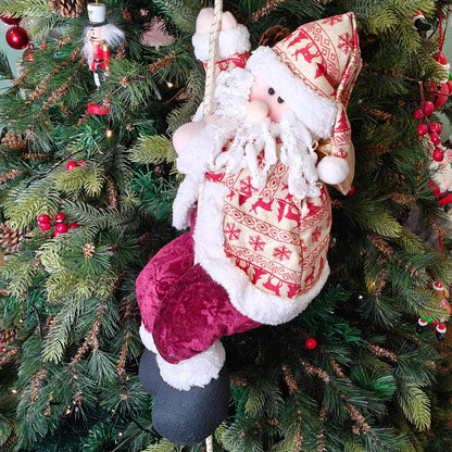Nordic Reindeer Santa on a Tree