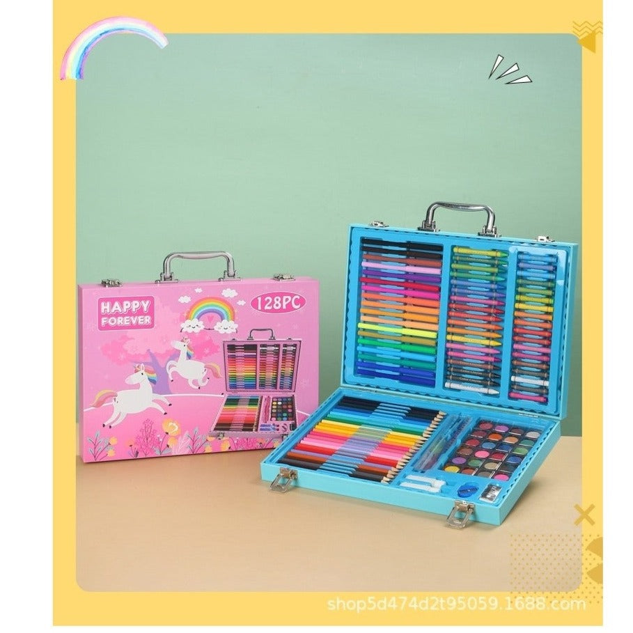 Happy Forever Wooden Art Set - 128 Pieces
