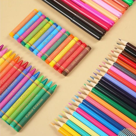 Happy Forever Wooden Art Set - 128 Pieces