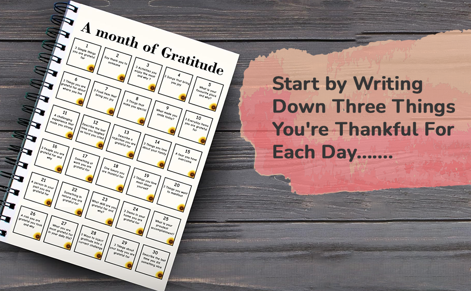 Daily Gratitude Journal Diary Notebook for Woman, Men, Kids