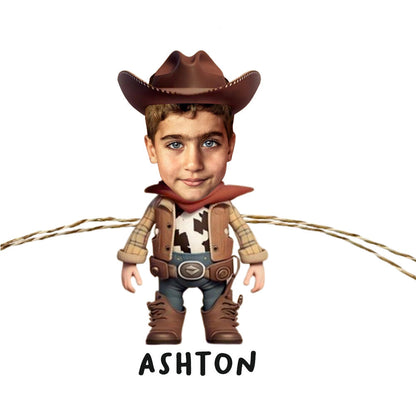 Babble Wrap Personalised Caricature Rakhi - Cow Boy
