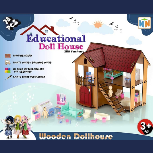 Educational Doll House Kit (78 Pcs)