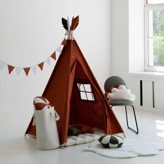 Kid’s Portable Teepee Tents With Cushion