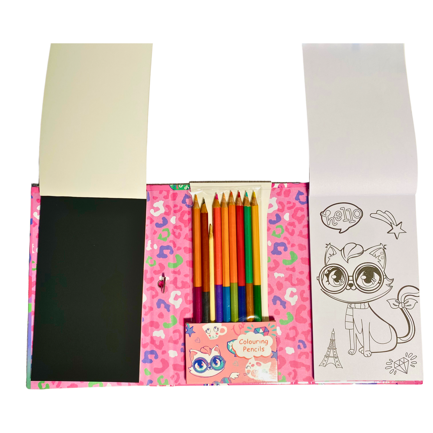 Scratch & Coloring Art Book Set