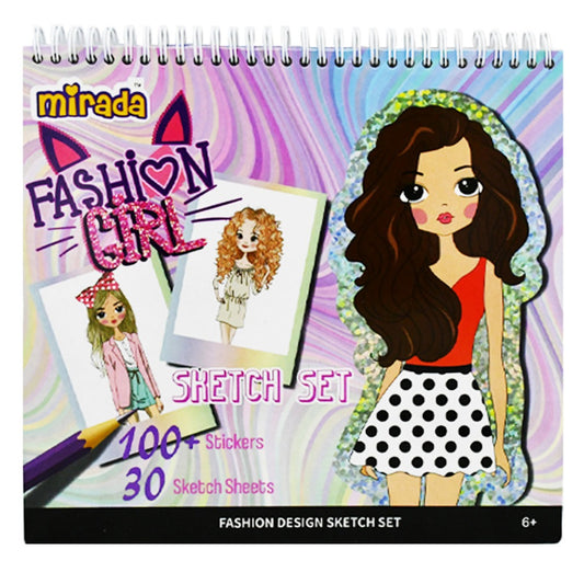 Fashion Sketch It Book for Girls