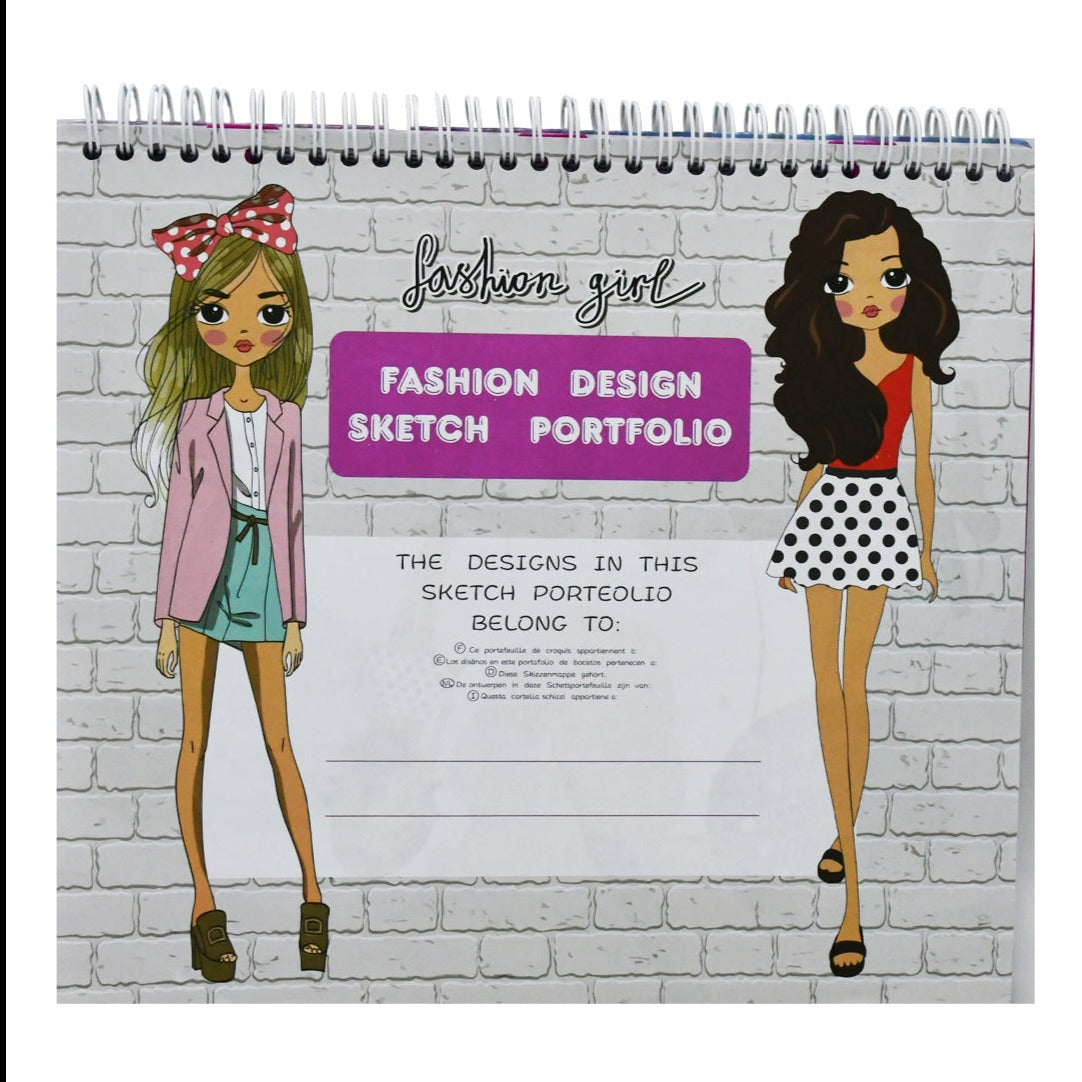 Fashion Sketch It Book for Girls