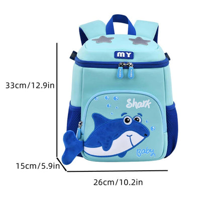 Cute Star & Shark Patch Kids Backpack