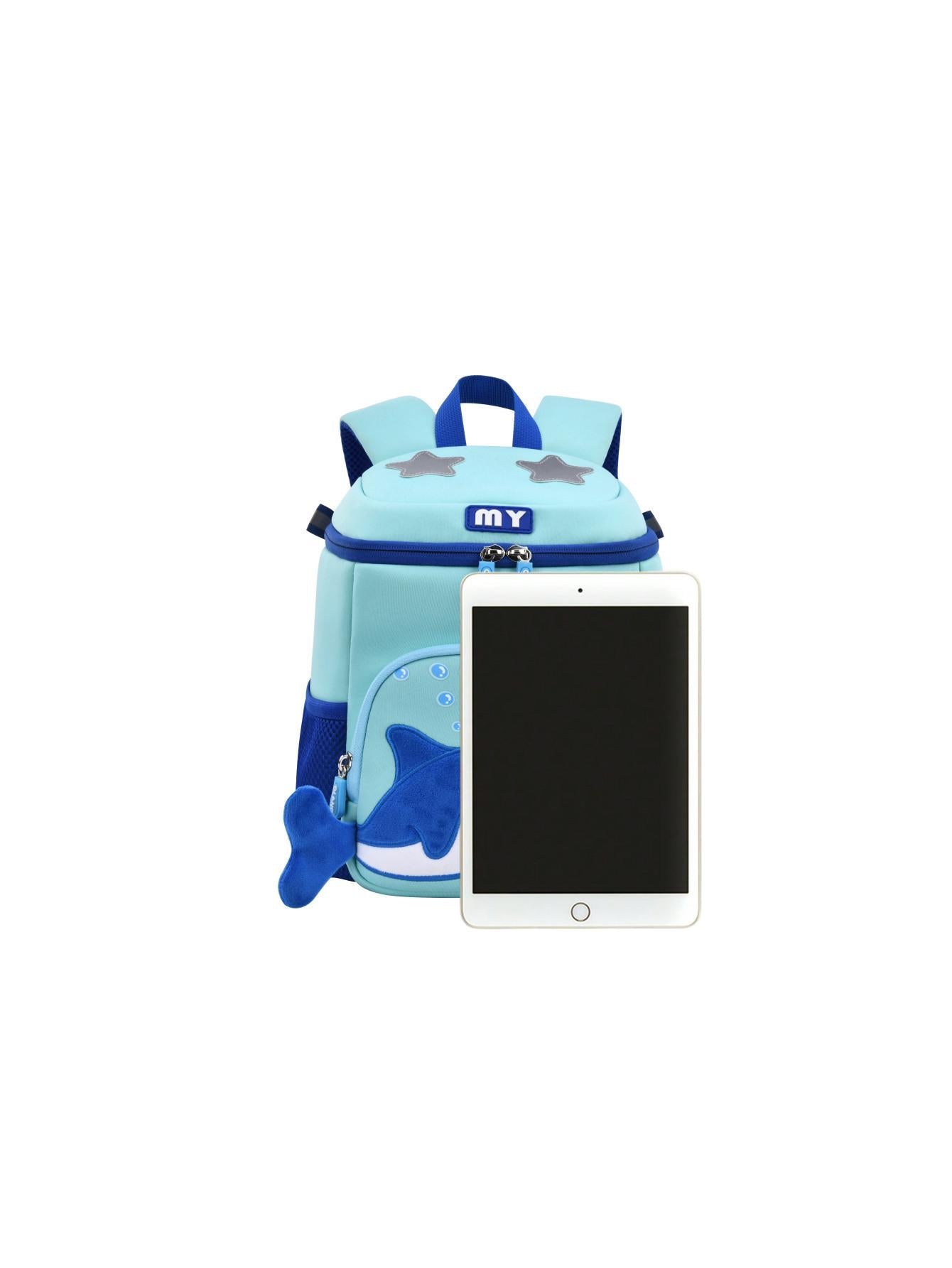 Cute Star & Shark Patch Kids Backpack