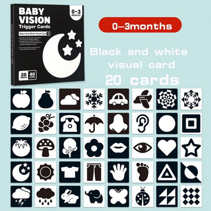 Baby Vision Educational Black & White Visual Cards