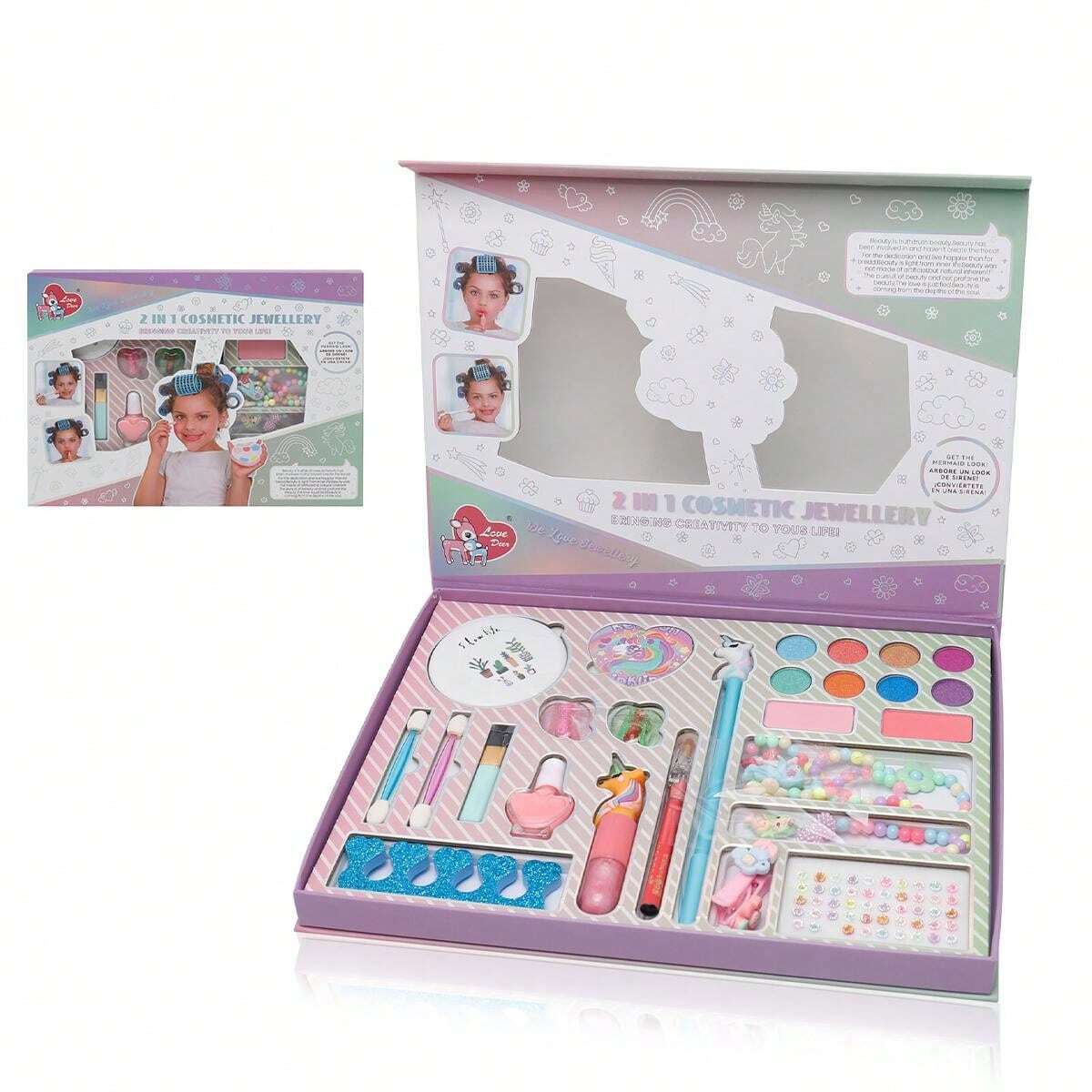 2 In 1 Cosmetic Jewellery Set for Girls
