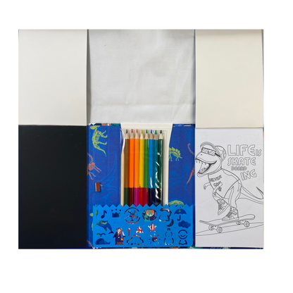 Scratch & Coloring Art Book Set