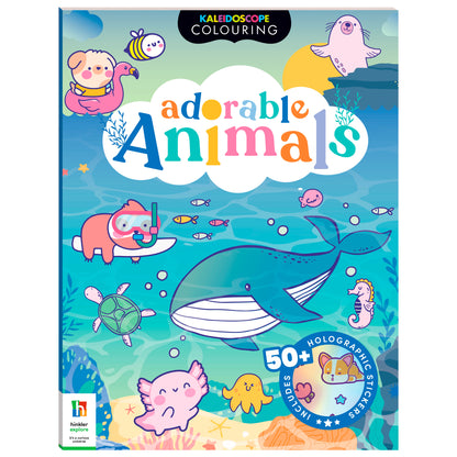 Kaleidoscope Sticker Colouring Adorable Animals