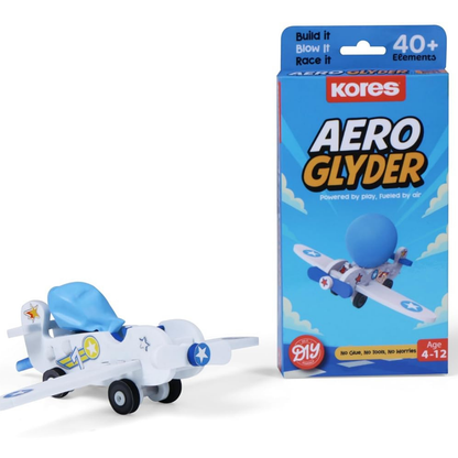 Kores Aero Glyder DIY Balloon Powered Airplane Toy for Kids (4–12 Years)