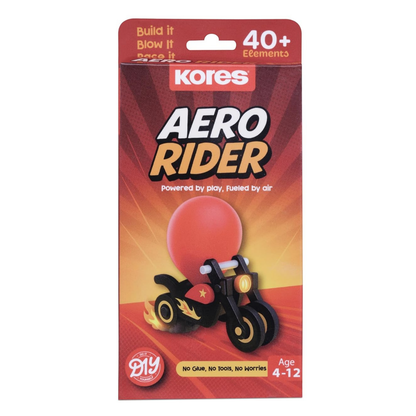 Kores Aero Rider DIY Balloon Powered Motorcycle Toy for Kids (4–12 Years)