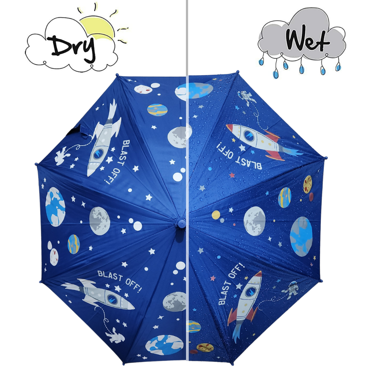 ☂️ Color Changing Kids Umbrella – Magic Rain Umbrella 🌈 🌧️