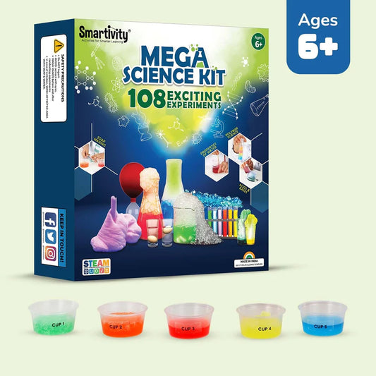 Mega Science Kit - Biggest STEAM Activity Box (108 Experiments)