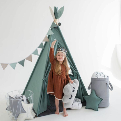 Kid’s Portable Teepee Tents With Cushion