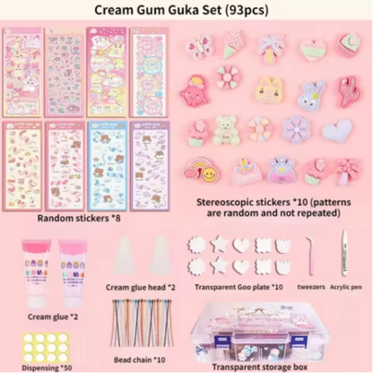 Kawaii Cream Guka Sticker Set