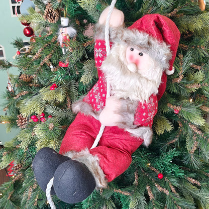 Nordic Fur Santa on a Tree
