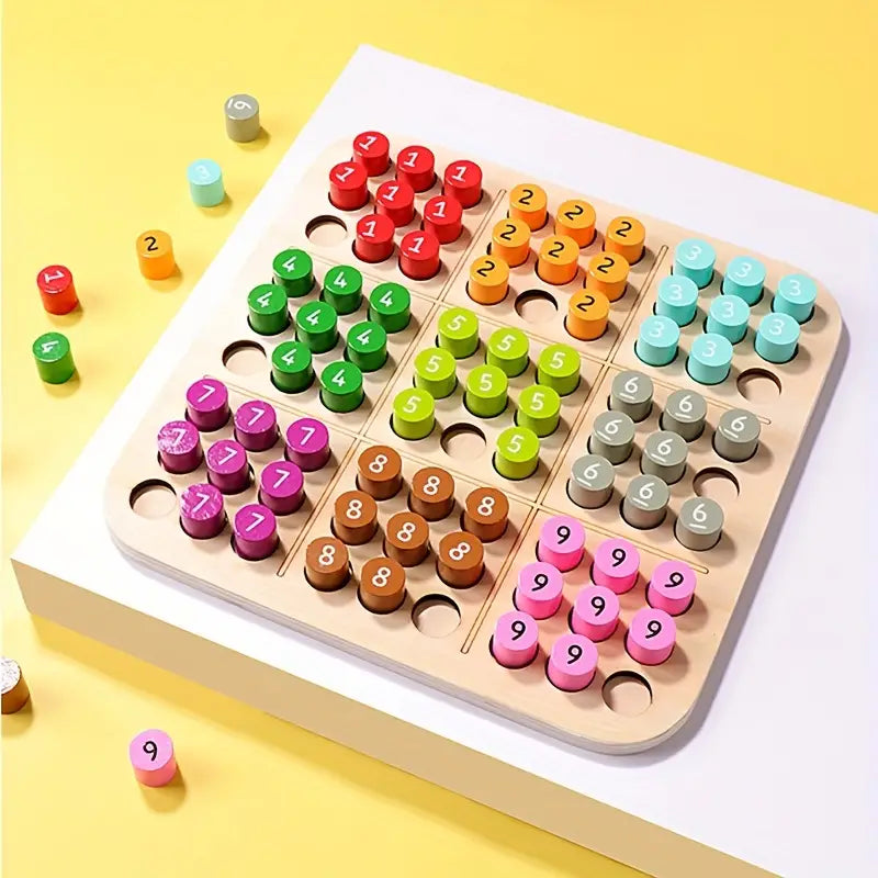 Wooden Sudoku Puzzle Game