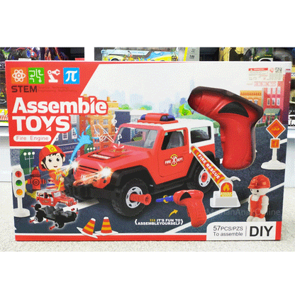 STEM Assemble Toys Fire Engine