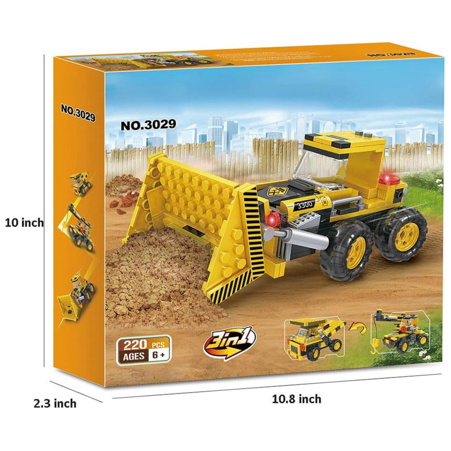 3 in 1 Construction Vehicles Set