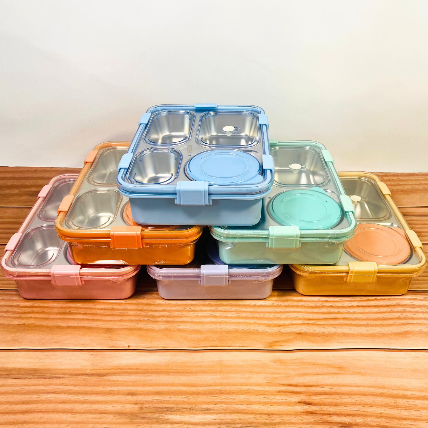 4 - Compartment Stainless Steel Tiffin Lunch Box