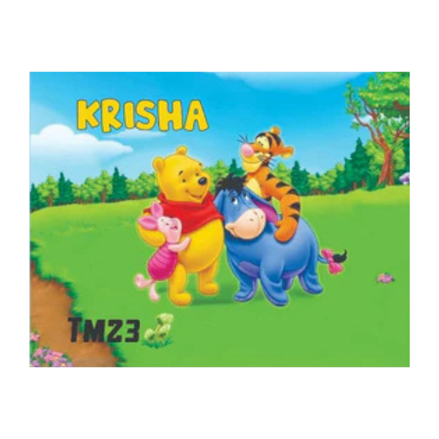 Personalized Kids Table Mat with Spoon & Lamp Fork Set