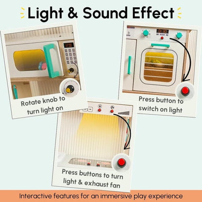 Kitchen Set with Running Water Sink