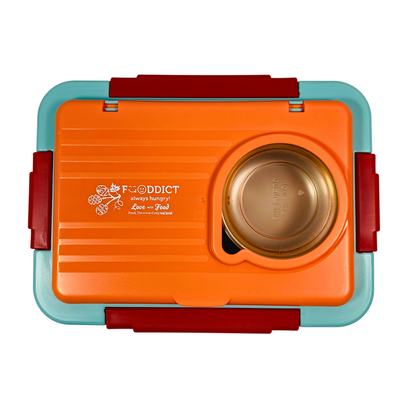 3 Compartment Tiffin Lunch Box (1100ml + 150ml)