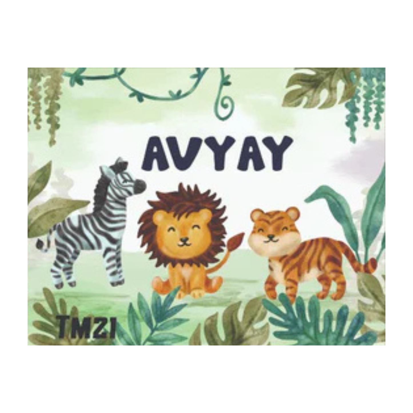 Personalized Kids Table Mat with Spoon & Lamp Fork Set