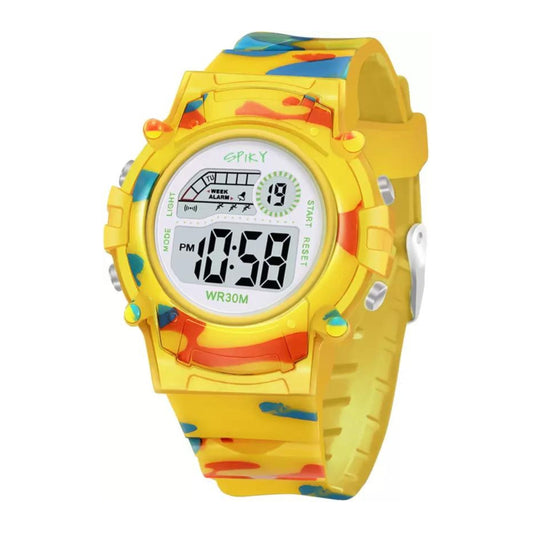 Sporty And Stylish: Round Digital Watch