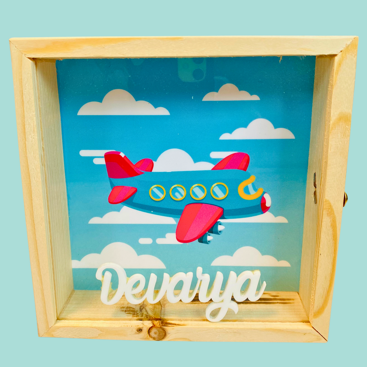 Personalised Wooden Piggy Bank