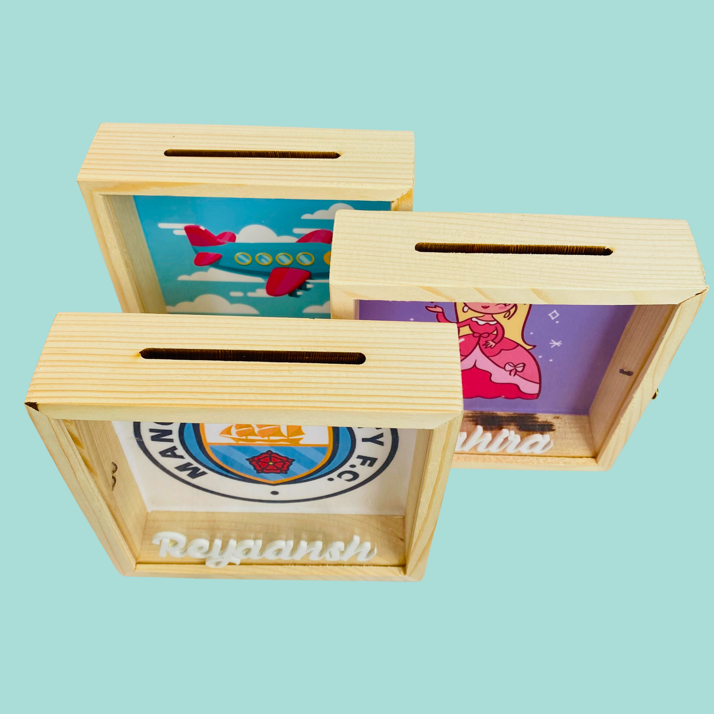 Personalised Wooden Piggy Bank