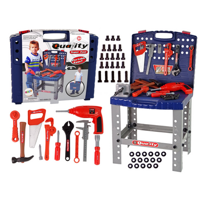 Set of Quality Tool for Children with a Case Driller Workbench