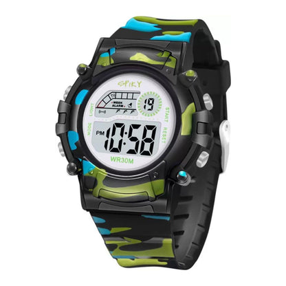 Sporty And Stylish: Round Digital Watch
