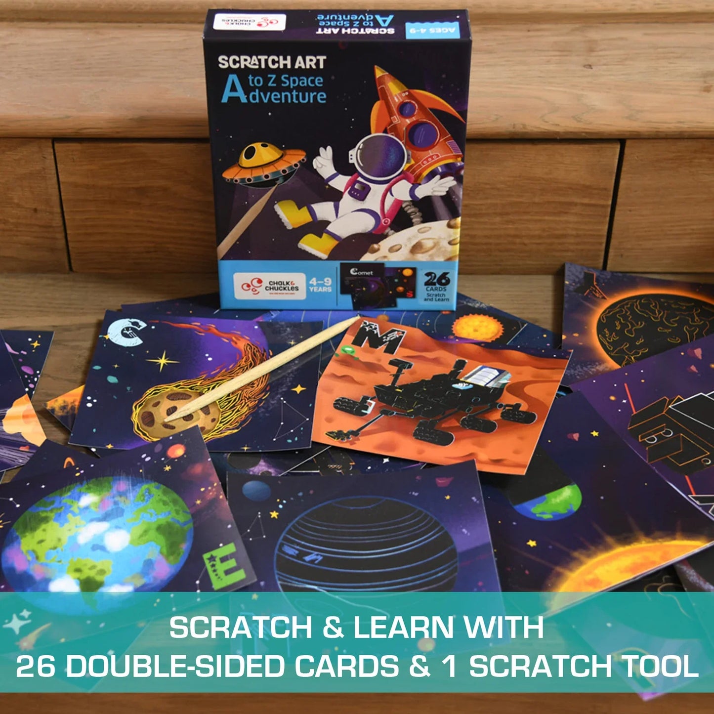 Scratch Art A-Z Space Adventure – JrBillionaire
