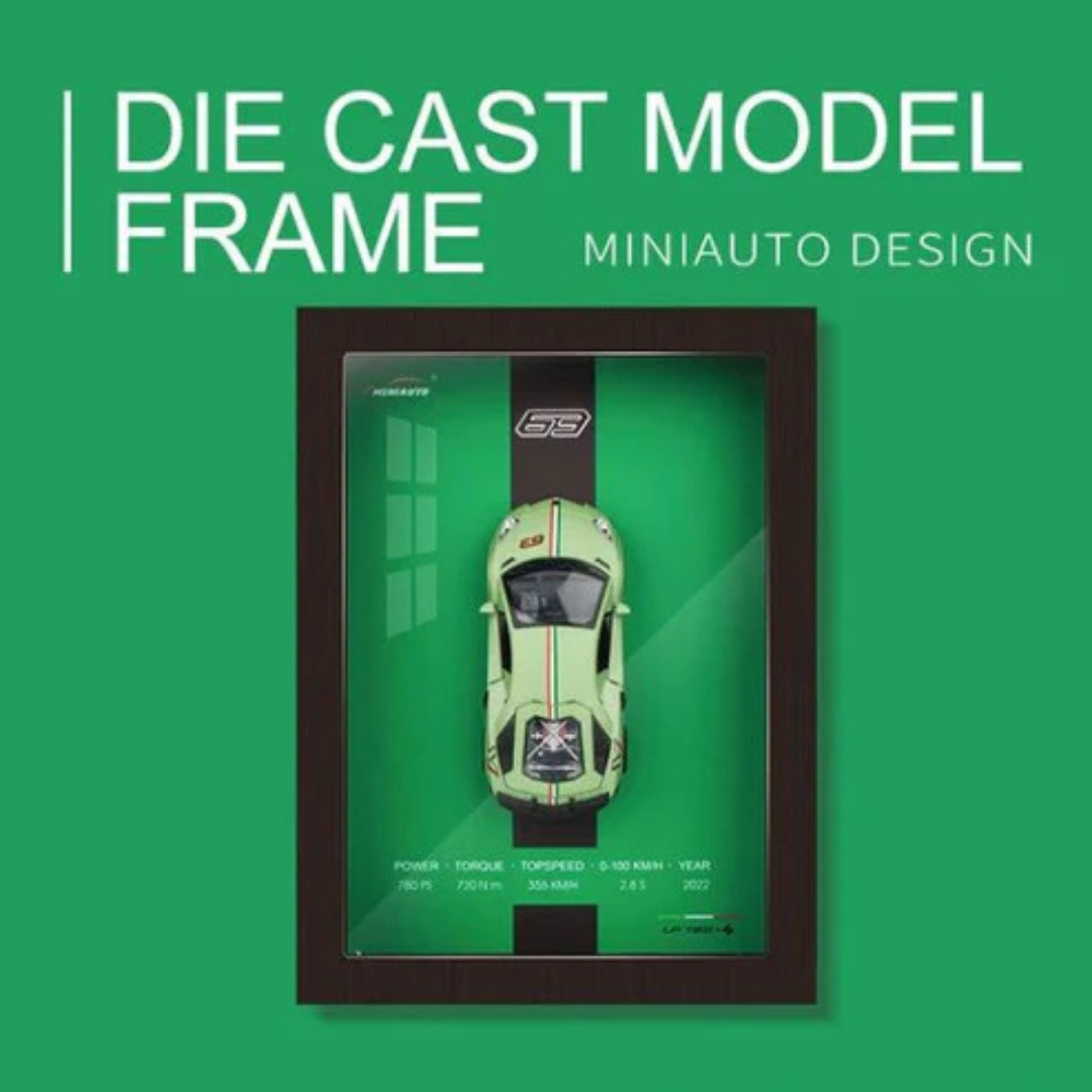3D Sports Car Frames - 1:32 metal die cast Model
