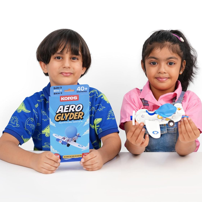 Kores Aero Glyder DIY Balloon Powered Airplane Toy for Kids (4–12 Years)