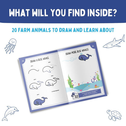 PEPPLAY STEP BY STEP DRAWING BOOK - MYSTICAL MARINE LIFE