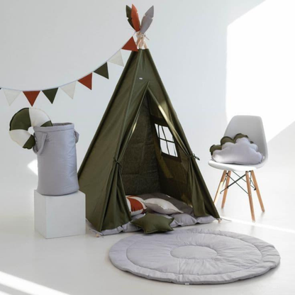 Kid’s Portable Teepee Tents With Cushion