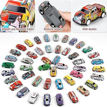 48-Piece Pull Back Car Set